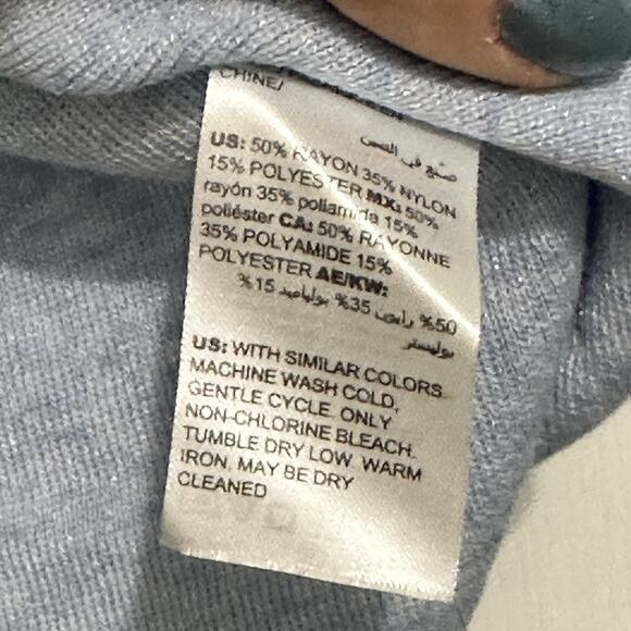 Chico's Tank Shirt Womens XL 3 Blue Basic Layer Wide Strap Summer Rayon Nylon - Picture 5 of 7